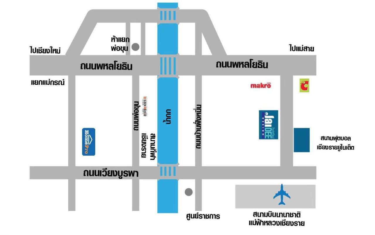 Jaidee Cafe & Hostel Chiangrai Ban Fang Min Bagian luar foto